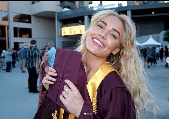 Michelle Randolph during her graduation.